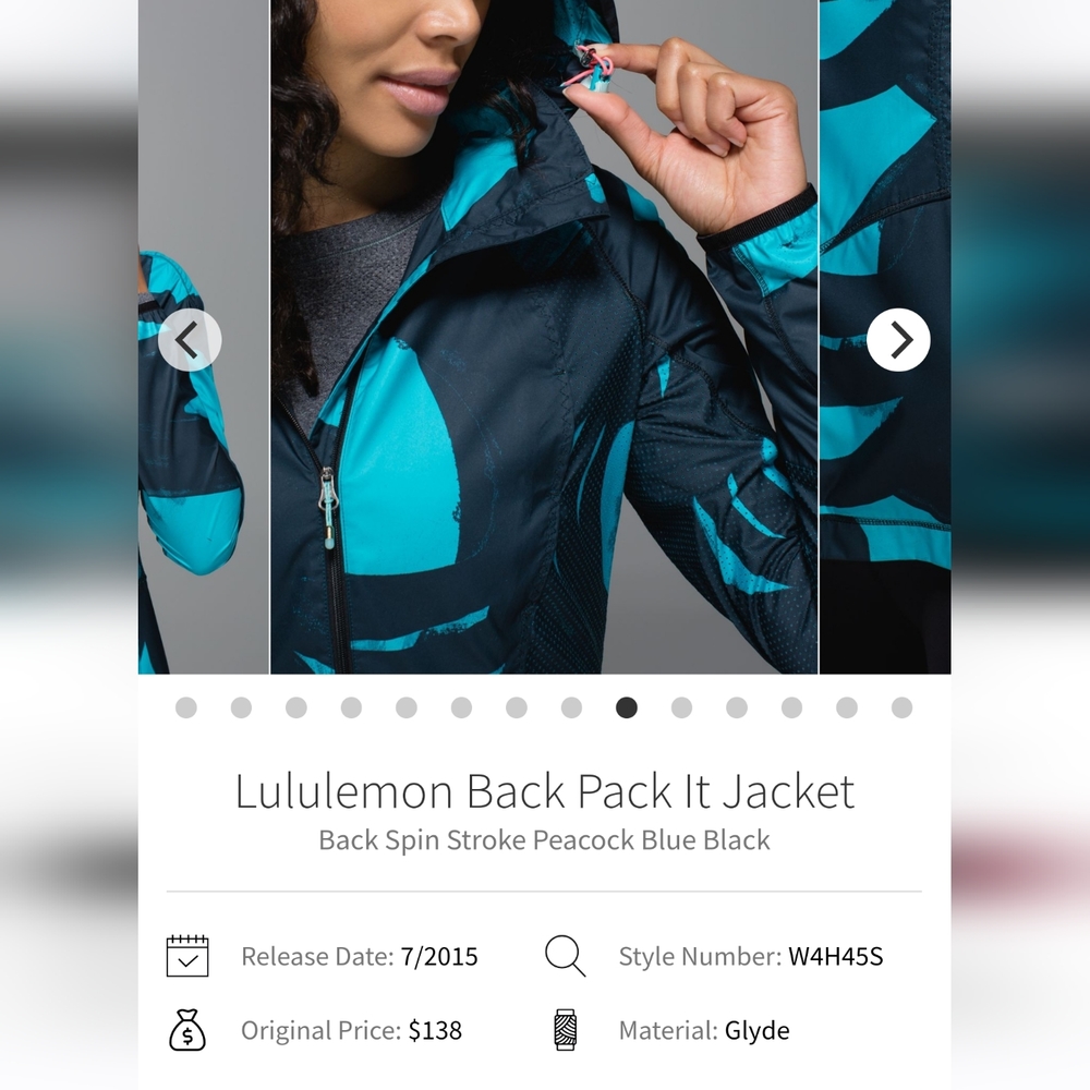 Lululemon Back Pack It Jacket Size 12 - Picture 15 of 16